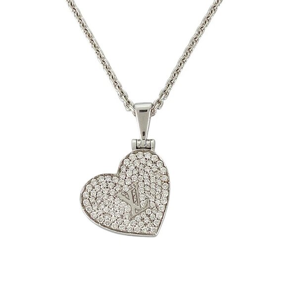 LOUIS VUITTON Pandantif Cool Heart Rocket Q93010/Q92004 White gold diamond N... - Picture 1 of 16